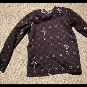 Climawear Black and White youth Loveland ski area base layer  Long Sleeve